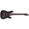 Schecter Electric Guitars Trans Black Burst Schecter Damien Elite-7FR Electric Guitar, 7-String