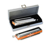 Seydel Harmonicas Key C Seydel 54480 Steel Deluxe Chromatic Harmonica