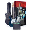 Stagg Electric Guitars Bundles Transparent Blue Stagg Surfstar Electric Guitar With Amplifier Pack