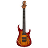 Sterling by Music Man Electric Guitars Blood Orange Burst Sterling by Music Man JP150DQM Quilted Maple 7 Strings Electric Guitars with Gigbag