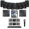 Superlux Restaurant Sound Systems Restaurant Sound System with 8xSuperlux SF8 Wall Mount Loudspeakers, 2xSubwoofer, 2xAmplifier, Crossover, Mic & Soundcraft Mixer