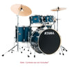 Tama Acoustic Drum Kits Hairline Blue Tama IE52KH6W Imperial Star 5pc Shell with Hardware Acoustic Drum Set