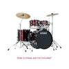 Tama Acoustic Drum Kits Wine Red Tama Stagestar SG50H5 5-Piece Acoustic Drum Kit With 20-Inch Bass Drum Kit