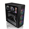 ThermalTake PC Cabinets ThermalTake Versa J24 Tempered Glass ARGB Edition Mid Tower Computer Chassis