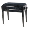 Thomann Piano Benches Black Polished Thomann KB-55 Piano Bench - Black Velvet Upholstery