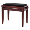 Thomann Piano Benches Mahogany Matte Thomann KB-45 Piano Bench - Black Velour Upholstery