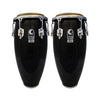 Toca Congas Black Sparkle Toca Percussions Custom Deluxe Conga Set 11" and 11.75" Without Stand