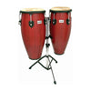 Toca Congas Cherry Toca Percussion Players Series Wood Conga Set With Double Stand