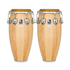 Toca Congas Natural Walnut Toca Percussions Custom Deluxe Conga Set 11" and 11.75" Without Stand