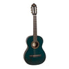 Valencia Classical Guitars Transparent Blue Valencia VC204 4/4 Full Size Classical Guitar with Truss Rod