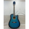 Vault Acoustic Guitars 201901517337 Vault EA10 40inch Medium Cutaway Acoustic Guitar- Blue Burst - Open Box B Stock