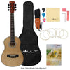 Vault Acoustic Guitars Vault Junior 30 Inch Acoustic Guitar for Kids with Ebook, Bag, Strings, Straps, Picks, String winder & Polishing Cloth - Natural Gloss - Open Box