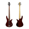 Vault Bass Guitars High Gloss Mahogany Vault Performer Pro RB5 Five String Electric Bass Guitar with Gigbag - High Gloss Solid Mahogany