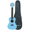 Vault Concert Ukuleles Blue Glossy Vault UK-003 Concert Colourful Ukulele 23 inch With Gig Bag