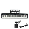 Vault Digital Pianos Black Vault KT-88 Keytone Touch Sensitive 88 Key Portable Digital Piano