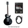 Vault Electric Guitars Bundles Black Vault LP1MN Les Paul Style Electric Guitar Bundle With Digitech Element Guitar Processor