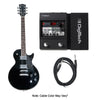 Vault Electric Guitars Bundles Black Vault LP1MN Les Paul Style Electric Guitar With Digitech Element XP ELMTXPV-01 Guitar Processor Bundle with Amplifier, Tuner, Cable and Polishing Cloth