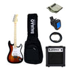 Vault Electric Guitars Bundles Sunburst with GA-10 Vault ST1M Electric Guitar Basic Bundle