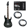 Vault Electric Guitars Bundles Transparent Black Vault RG1RW Soloist Style Electric Guitar With Digitech Element XP ELMTXPV-01 Guitar Processor Bundle