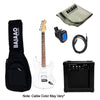 Vault Electric Guitars Bundles White / Indian Laurel Vault ST1 Premium Electric Guitar with Gigbag, Amplifier, Tuner, Cable, Polishing Cloth & Ebook