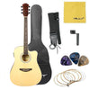 Vault Electro Acoustic Guitars Vault ED-10CE 41 inch Cutaway Electro Acoustic Guitar with Bag, Strings, Straps, Picks, Stringwinder & Polishing Cloth - Open Box