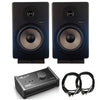 Vault Monitor Speaker Bundles Vault C8 Vault Powered Studio Monitor Pair With Control 1 Passive Studio Monitor Controller, Isolation Pad And 2xSpeaker Cables