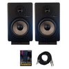 Vault Monitor Speakers Vault C8 8" Powered Studio Monitors With Isolation Foam Pads - Pair