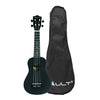 Vault Soprano Ukuleles BlackMatte Vault UK-003 Soprano Colourful Ukulele 21 inch With Gig Bag