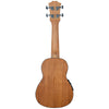 Vault Soprano Ukuleles Natural Vault UK-2000SCE 21-Inch Solid Mahogany Top Premium Electro-Acoustic Soprano Ukulele With EQ & Gigbag