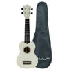 Vault Soprano Ukuleles WhiteGlossy Vault UK-003 Soprano Colourful Ukulele 21 inch With Gig Bag