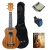 Vault Ukulele Bundles Basic Vault UK-100S 21 Inch Arched Back Soprano Ukulele Bundle