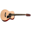 Walden Acoustic Guitars Natural Walden T350 Standard 7/8 Sized Travel Body Acoustic Guitar With Bag