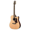 Walden Electro Acoustic Guitars Satin Natural Walden D600CE Natura Dreadnought Cutaway Electro Acoustic Guitar With Gigbag