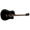 Washburn Acoustic Guitars Black Washburn WD10CEB/BL/R Apprentice Series Acoustic Guitar