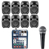 Wharfedale Pro Restaurant Sound Systems Restaurant Sound System with 8xWharfdale Pro-Titan 8A MKII Wall Mount Loudspeakers, Mic & Soundcraft Mixer