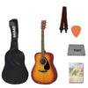 Yamaha Acoustic Guitar Bundles Tobacco Brown Sunburst Yamaha F310 Dreadnought Acoustic Guitar with Dust Cover, Strap, Polishing Cloth, Picks & E book