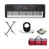 Yamaha Keyboard Bundles Bundle w Black Headphone Yamaha PSR-E263 61-Key Portable Keyboard with Stand, Gig Bag, Polishing Cloth and Headphones