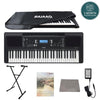 Yamaha Keyboard Bundles Yamaha PSR-E373 61-Key Touch Sensitive Portable Keyboard with Dust Cover, Stand, Polishing Cloth, Online Lessons & Ebook