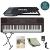 Yamaha Portable Keyboards BUNDLE / Dark Walnut Yamaha PSR E360 61 Key Expressive Touch Sensitive Portable Keyboard